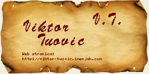 Viktor Tuović vizit kartica